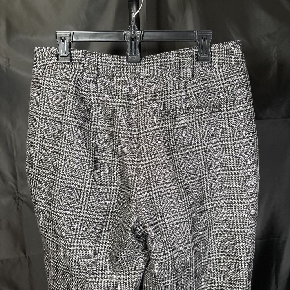 Worthington Woman Pants Plaid Houndstooth Dress Career Side Zipper Size 12 - Picture 7 of 10